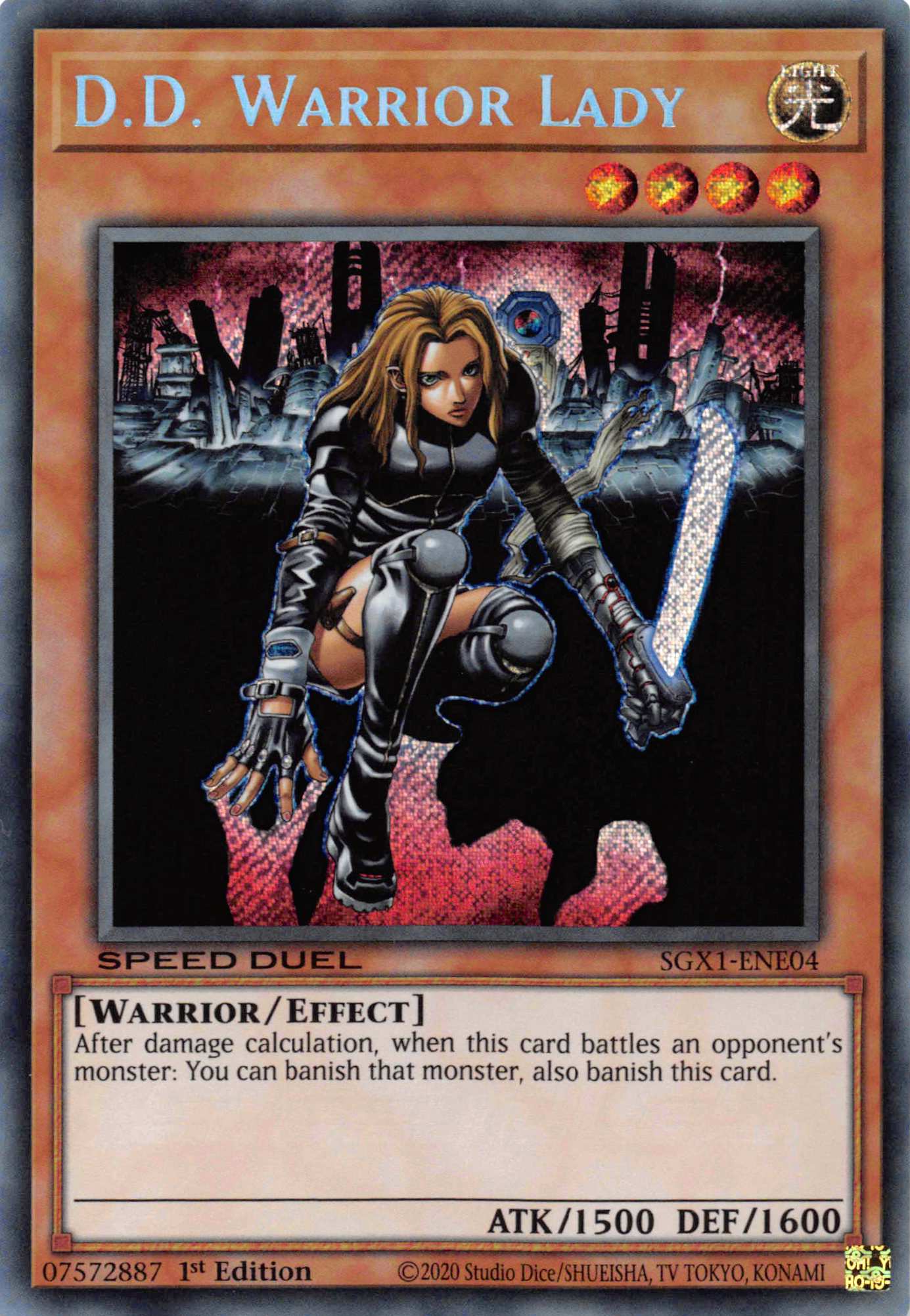 D.D. Warrior Lady [SGX1-ENE04] Secret Rare | Good Games Adelaide SA
