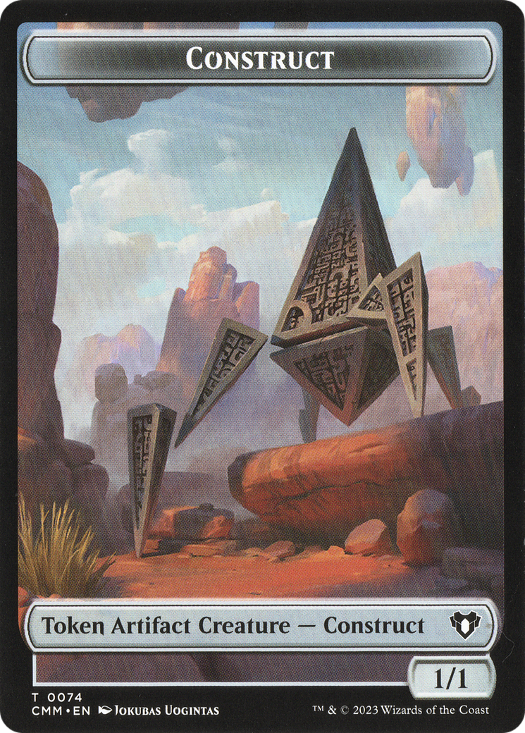 Thopter // Construct (0074) Double-Sided Token [Commander Masters Tokens] | Good Games Adelaide SA