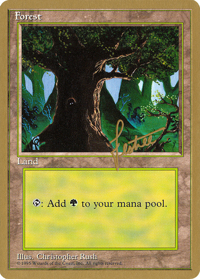 Forest (bl377) (Bertrand Lestree) [Pro Tour Collector Set] | Good Games Adelaide SA
