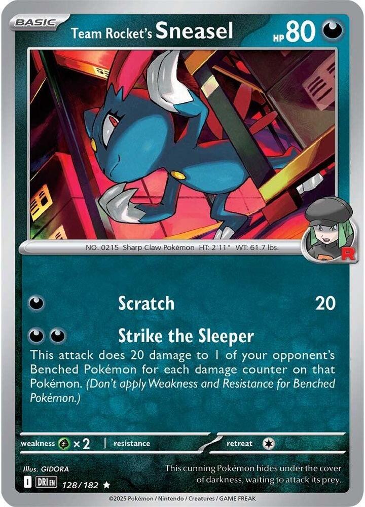 Team Rockets Sneasel 128/182 (SV10: Destined Rivals)  - Holofoil | Good Games Adelaide SA