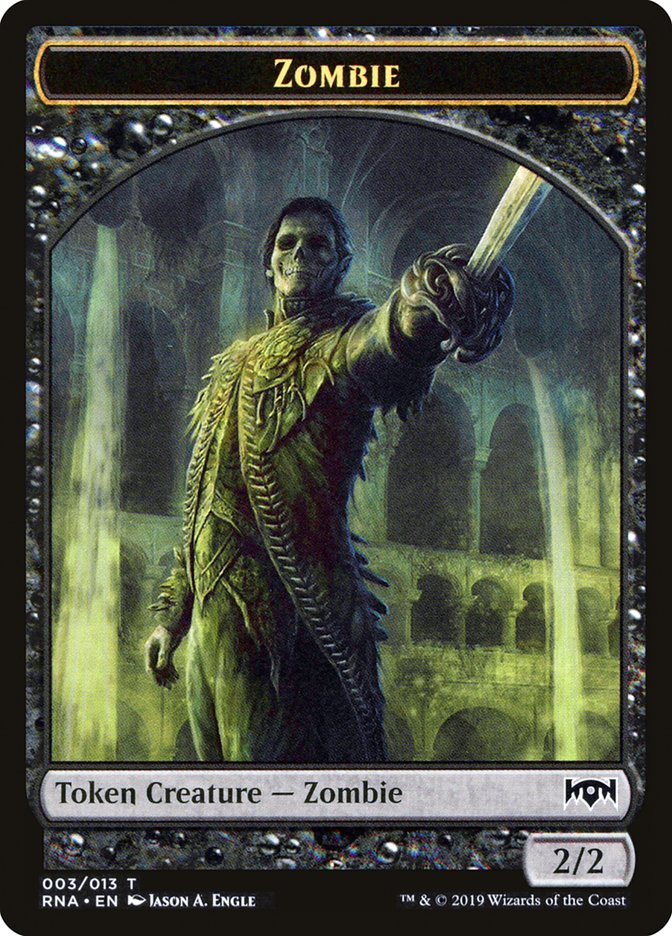 Zombie Token [Ravnica Allegiance Tokens] | Good Games Adelaide SA