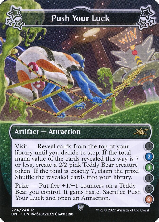 Push Your Luck 224 (Unfinity)  - Foil | Good Games Adelaide SA