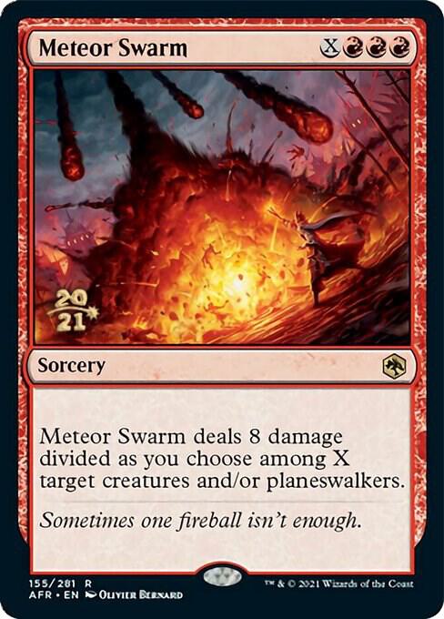 Meteor Swarm 155 (Prerelease Cards)  - Foil | Good Games Adelaide SA