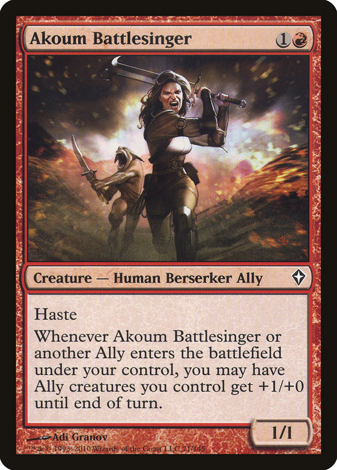 Akoum Battlesinger 71 (Worldwake)  - Foil | Good Games Adelaide SA