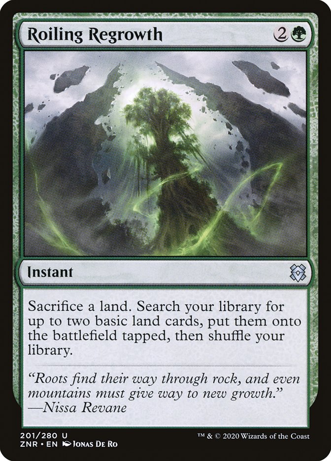 Roiling Regrowth 201 (Zendikar Rising)  - Foil | Good Games Adelaide SA