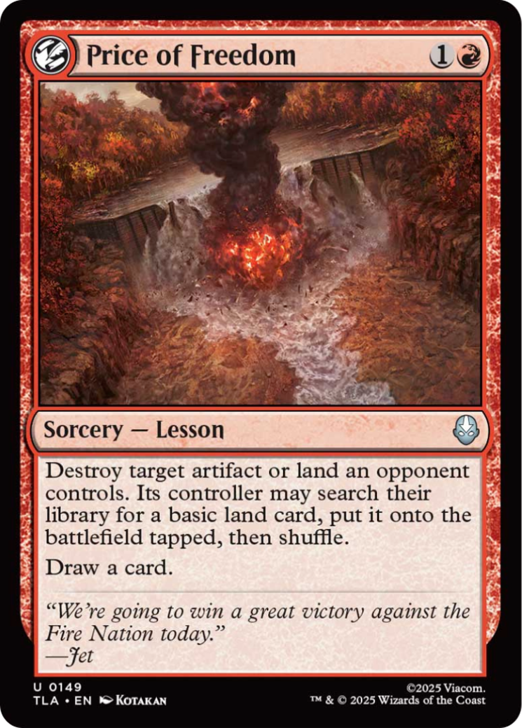 Price of Freedom [Avatar: The Last Airbender] | Good Games Adelaide SA