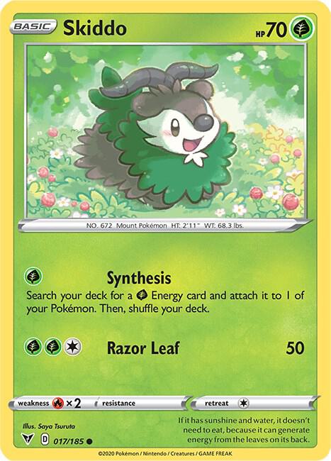 Skiddo 017/185 (SWSH04: Vivid Voltage)  | Good Games Adelaide SA