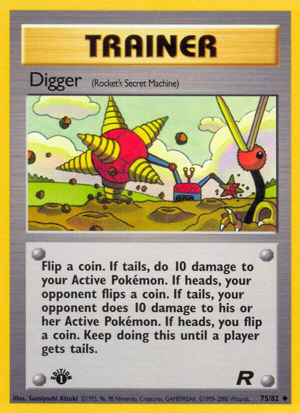 Digger Rocket's Secret Machine 75/82 (Team Rocket)  - 1st Edition | Good Games Adelaide SA