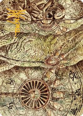Phyrexian Processor Art Card Gold Stamped Signature 70 (Art Series: The Brothers' War)  | Good Games Adelaide SA