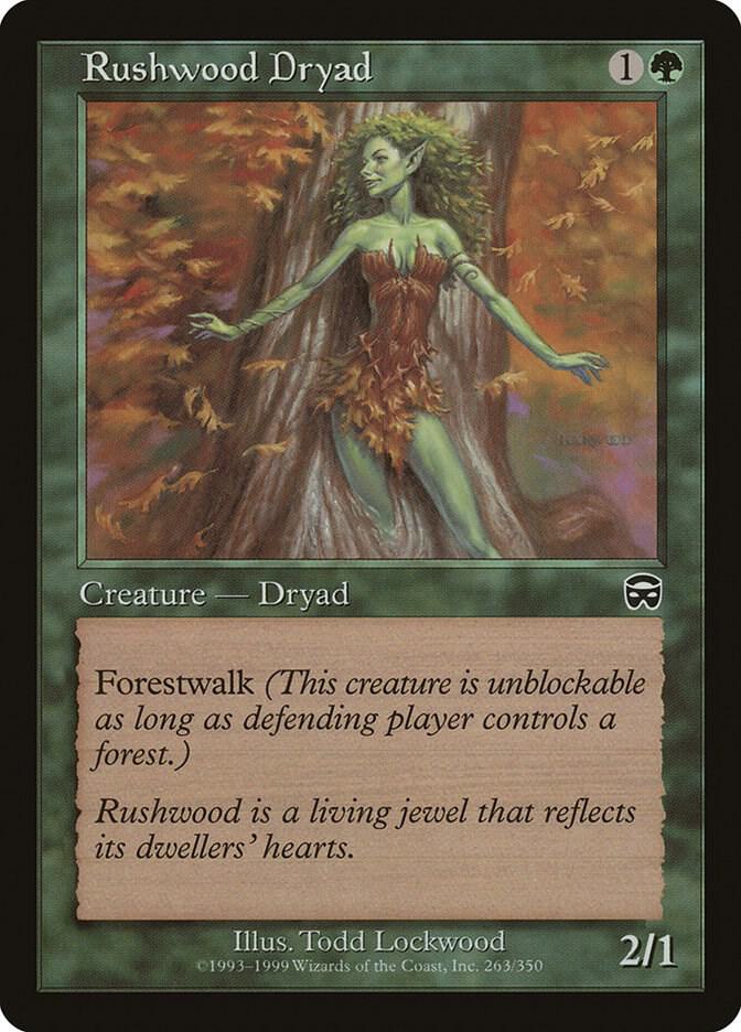Rushwood Dryad 263 (Mercadian Masques)  - Foil | Good Games Adelaide SA