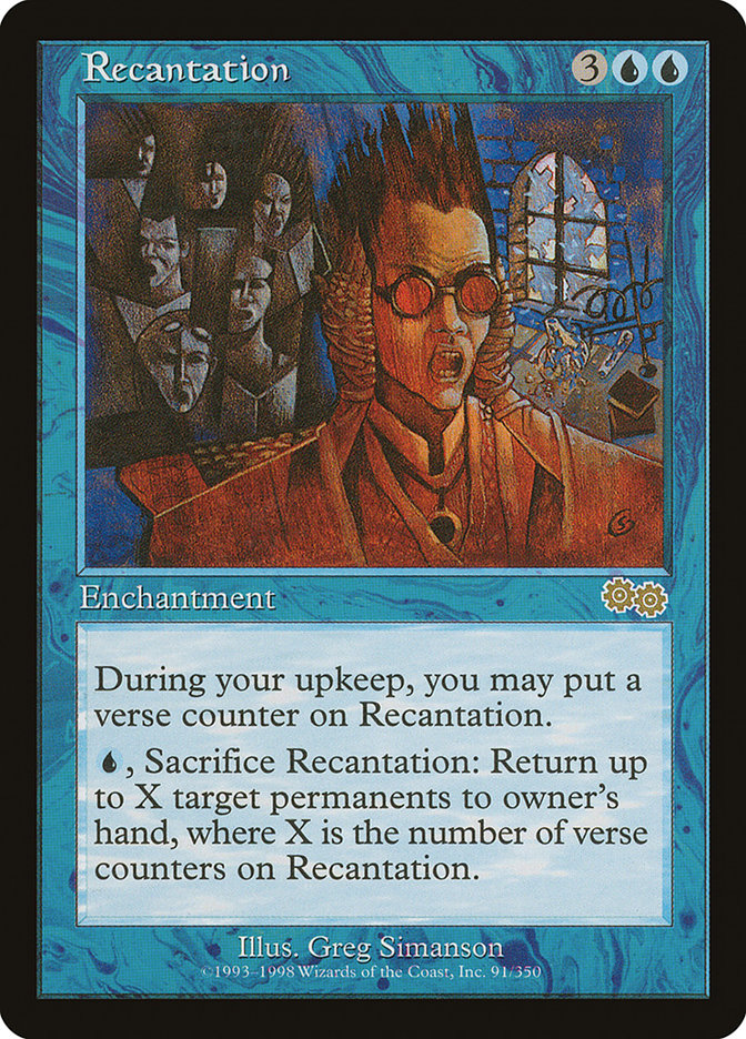 Recantation 91 (Urza's Saga)  | Good Games Adelaide SA