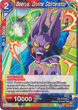 Beerus, Divine Obliterator [BT9-107] | Good Games Adelaide SA