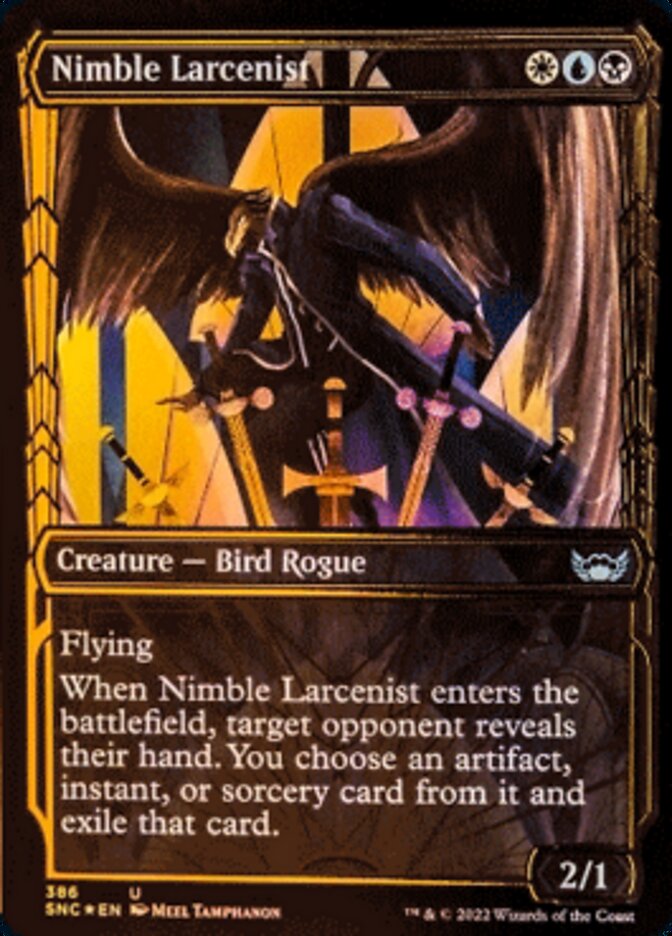 Nimble Larcenist (Showcase Golden Age Gilded Foil) [Streets of New Capenna] | Good Games Adelaide SA