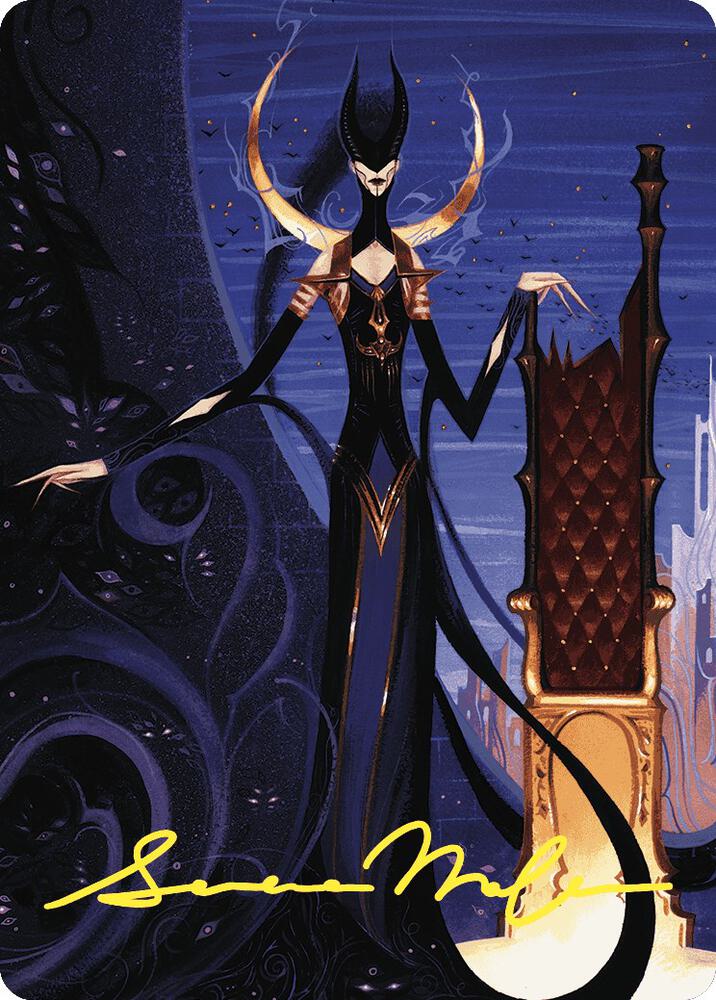 Ashiok Wicked Manipulator Art Card 57 81 Gold Stamped Signature 57 (Art Series: Wilds of Eldraine)  | Good Games Adelaide SA