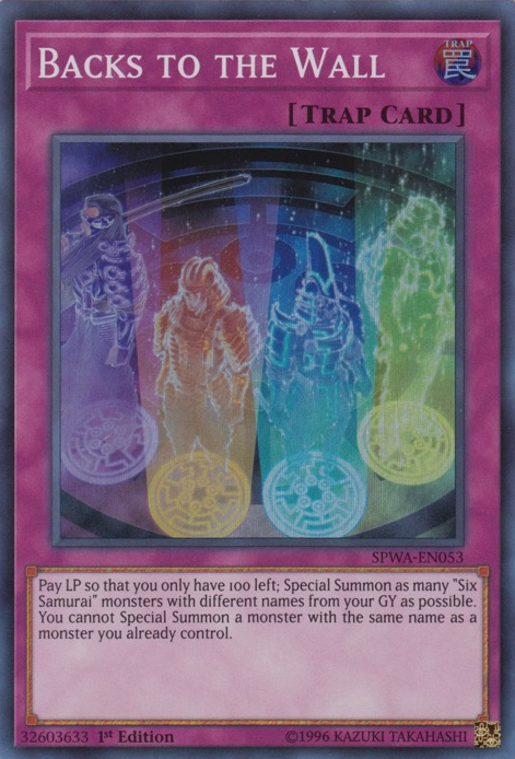 Backs to the Wall [SPWA-EN053] Super Rare | Good Games Adelaide SA