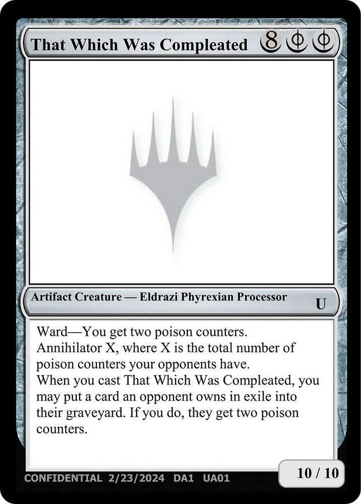 That Which Was Compleated  (Un-Known Event Playtest Cards)  | Good Games Adelaide SA
