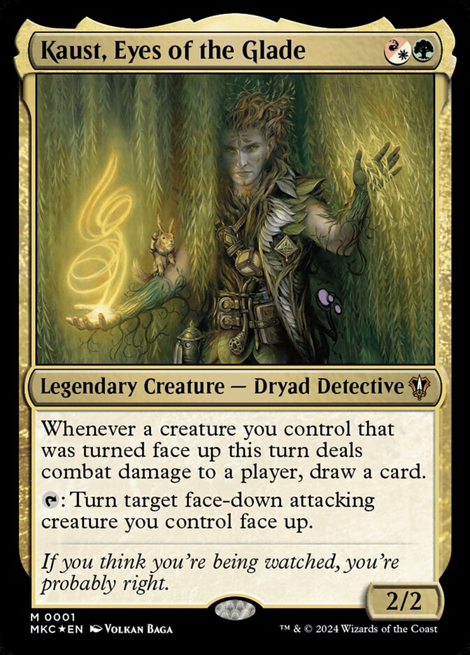 Kaust, Eyes of the Glade 1 (Commander: Murders at Karlov Manor)  - Foil | Good Games Adelaide SA