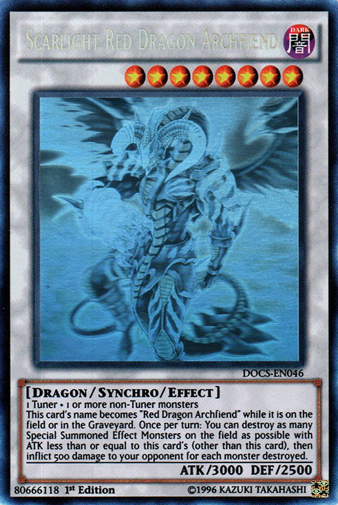 Scarlight Red Dragon Archfiend (Ghost) [DOCS-EN046] Ghost Rare | Good Games Adelaide SA