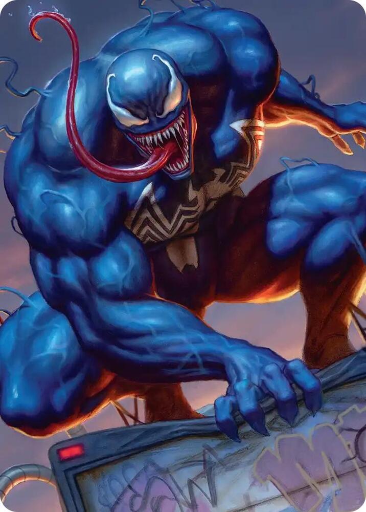 Venom Deadly Devourer Art Card  (Art Series: Marvel's Spider-Man)  | Good Games Adelaide SA