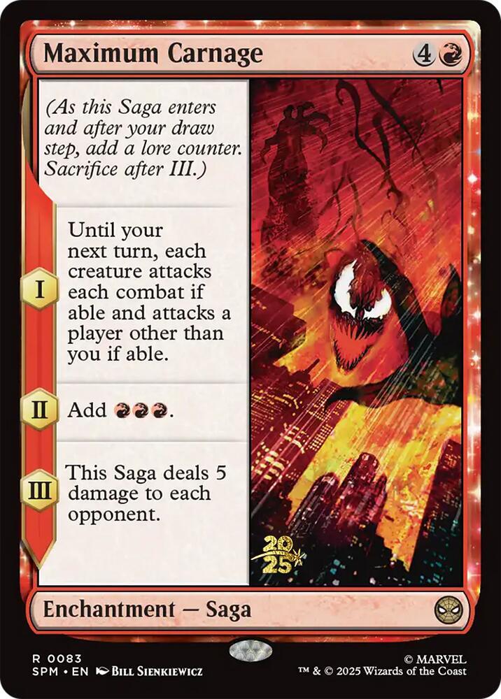 Maximum Carnage 83 (Prerelease Cards)  - Foil | Good Games Adelaide SA