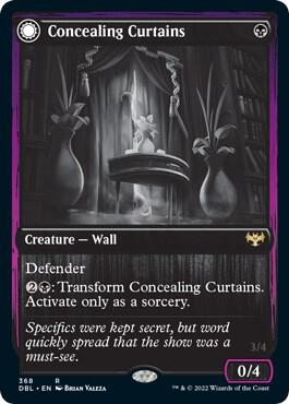 Concealing Curtains 368 (Innistrad: Double Feature)  - Foil | Good Games Adelaide SA