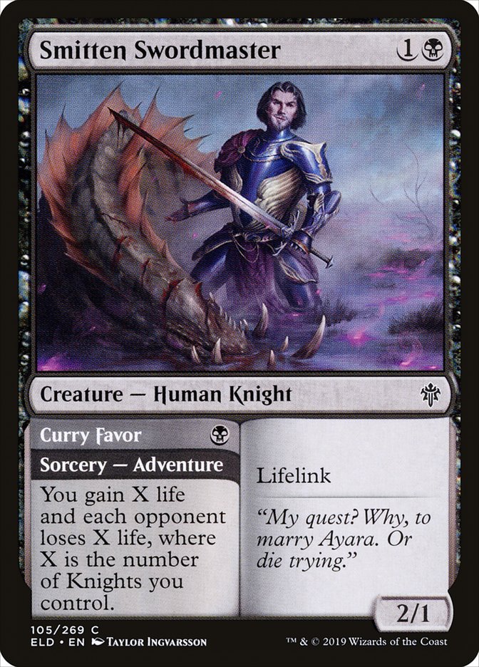 Smitten Swordmaster // Curry Favor [Throne of Eldraine] | Good Games Adelaide SA