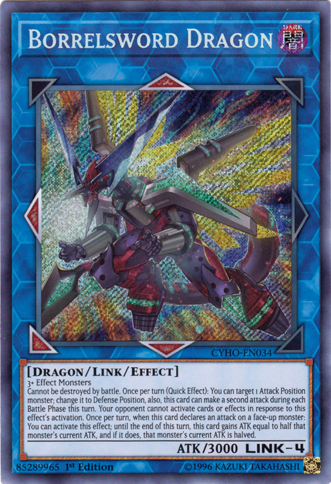 Borrelsword Dragon [CYHO-EN034] Secret Rare | Good Games Adelaide SA