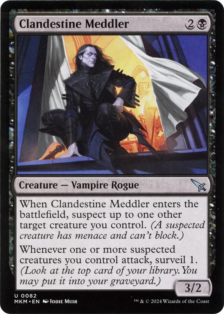 Clandestine Meddler b 82 (Murders at Karlov Manor)  - Foil | Good Games Adelaide SA