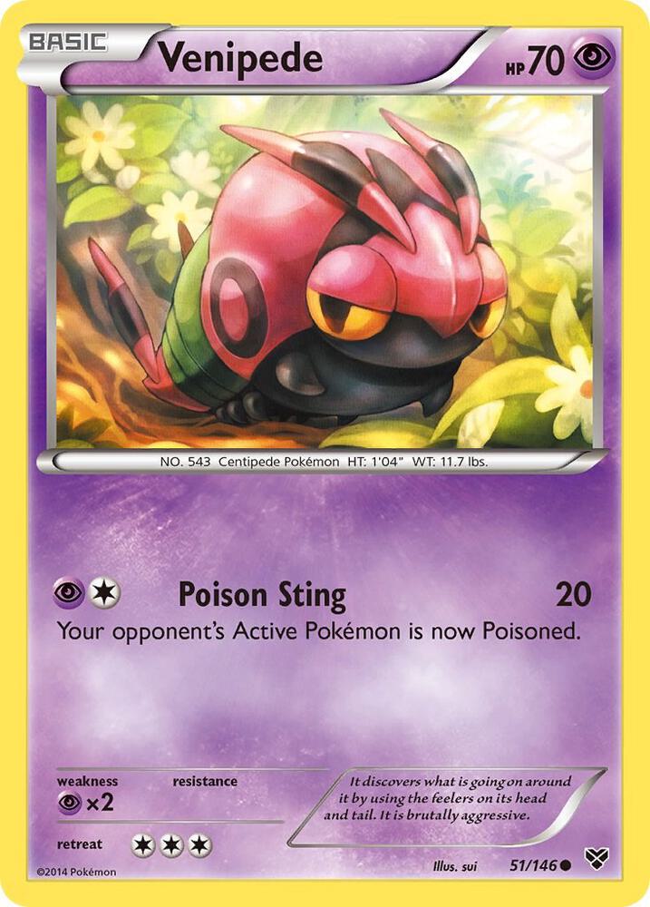 Venipede 51/146 (XY Base Set)  | Good Games Adelaide SA