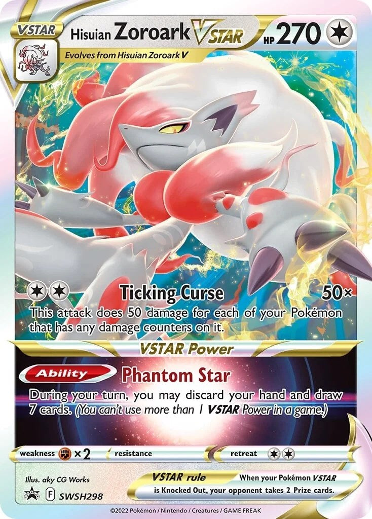 Hisuian Zoroark VSTAR (SWSH298) (Jumbo Card) [Sword & Shield: Lost Origin] | Good Games Adelaide SA