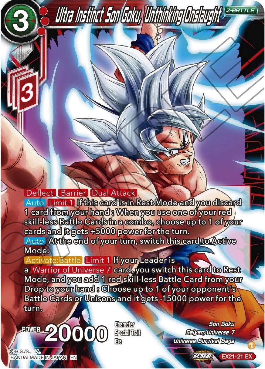 Ultra Instinct Son Goku, Unthinking Onslaught (EX21-21) [5th Anniversary Set] | Good Games Adelaide SA