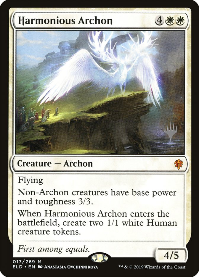 Harmonious Archon (Promo Pack) [Throne of Eldraine Promos] | Good Games Adelaide SA