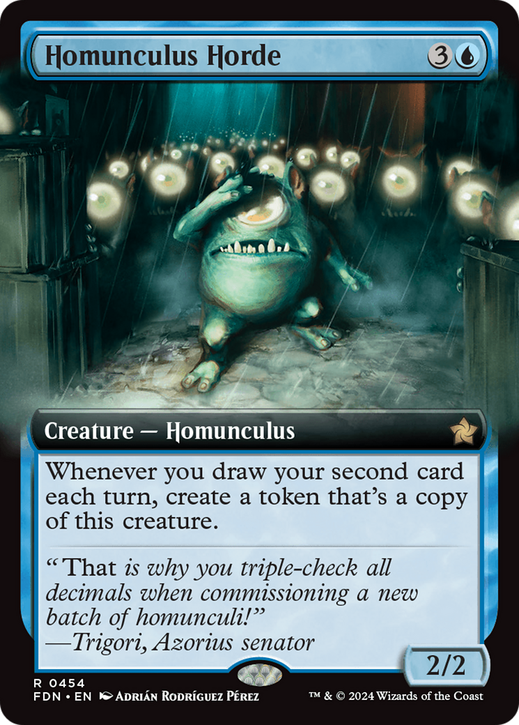 Homunculus Horde (Extended Art) [Foundations] | Good Games Adelaide SA