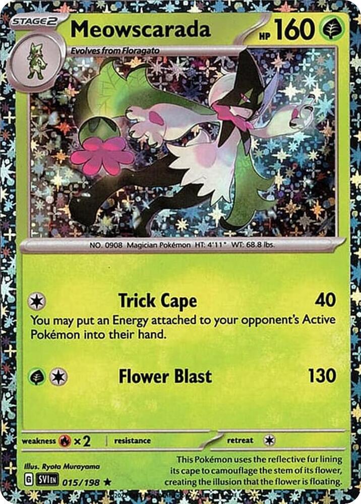 Meowscarada Sparkle Holo 015/198 (Miscellaneous Cards & Products)  - Holofoil | Good Games Adelaide SA
