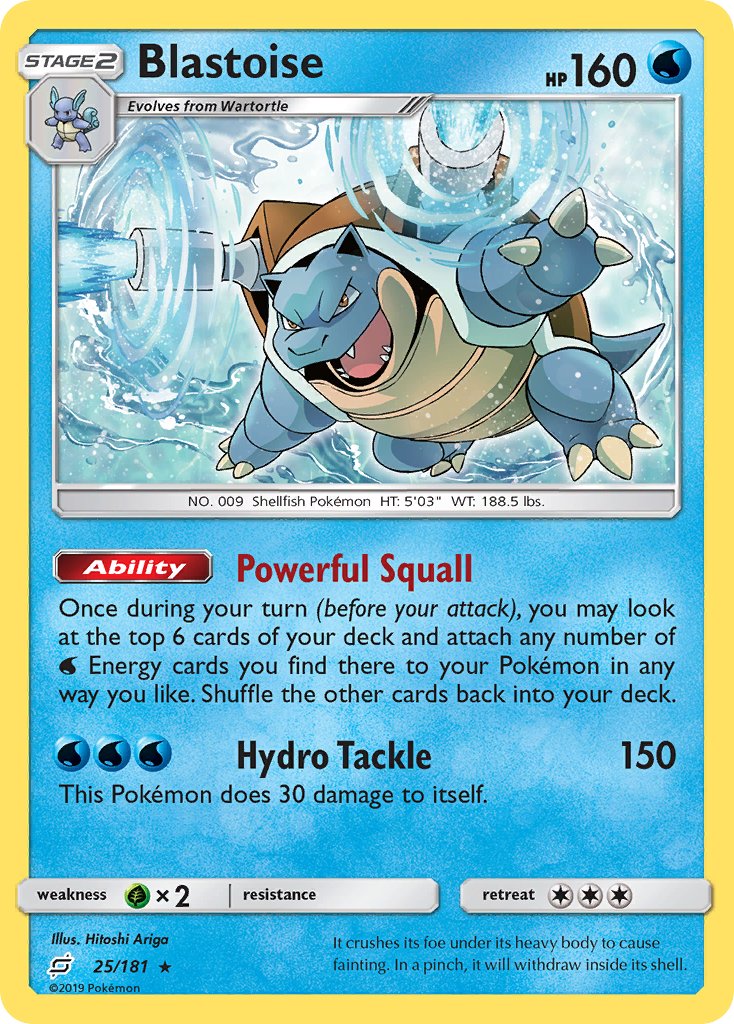 Blastoise (25/181) (Theme Deck Exclusive) [Sun & Moon: Team Up] | Good Games Adelaide SA