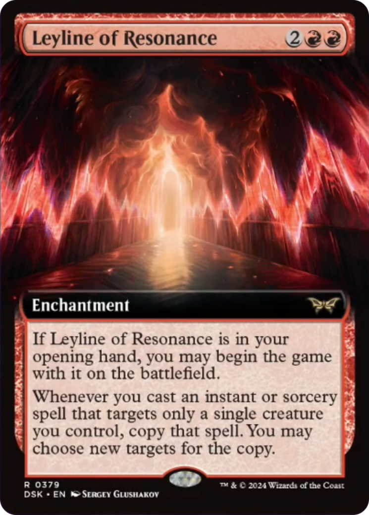Leyline of Resonance (Extended Art) [Duskmourn: House of Horror] | Good Games Adelaide SA