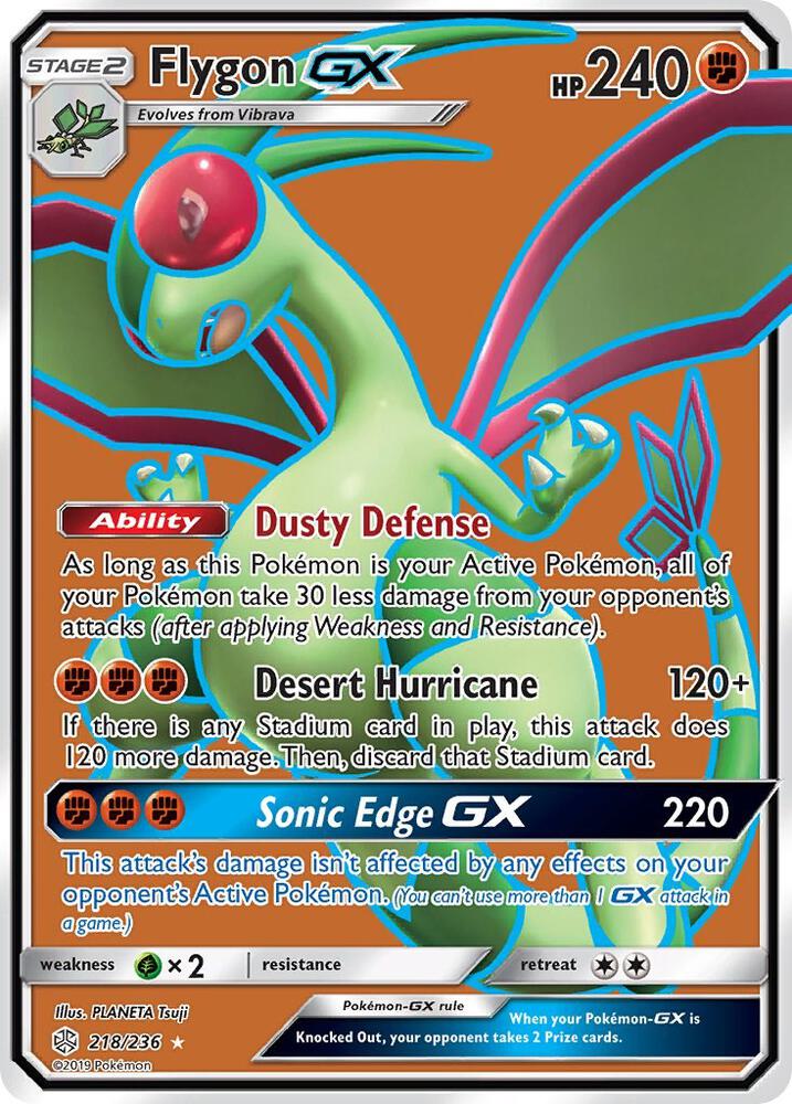 Flygon GX Full Art 218/236 (SM - Cosmic Eclipse)  - Holofoil | Good Games Adelaide SA