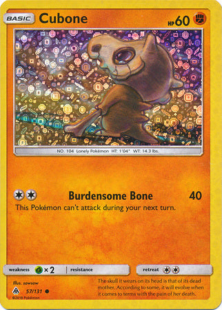 Cubone (57/131) (General Mills Promo) [Sun & Moon: Forbidden Light] | Good Games Adelaide SA