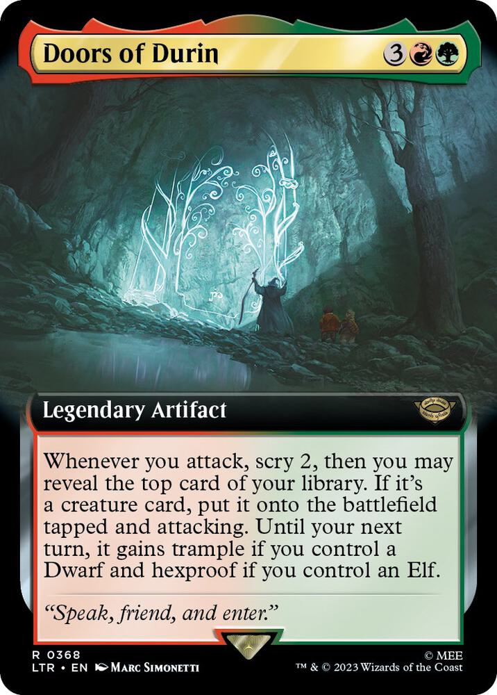 Doors of Durin 368 (Universes Beyond: The Lord of the Rings: Tales of Middle-earth)  - Extended Art | Good Games Adelaide SA