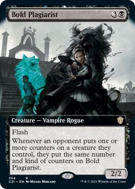 Bold Plagiarist Extended Art 364 (Commander 2021)  | Good Games Adelaide SA