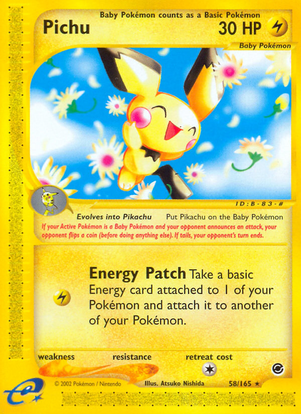 Pichu (58/165) [Expedition: Base Set] | Good Games Adelaide SA