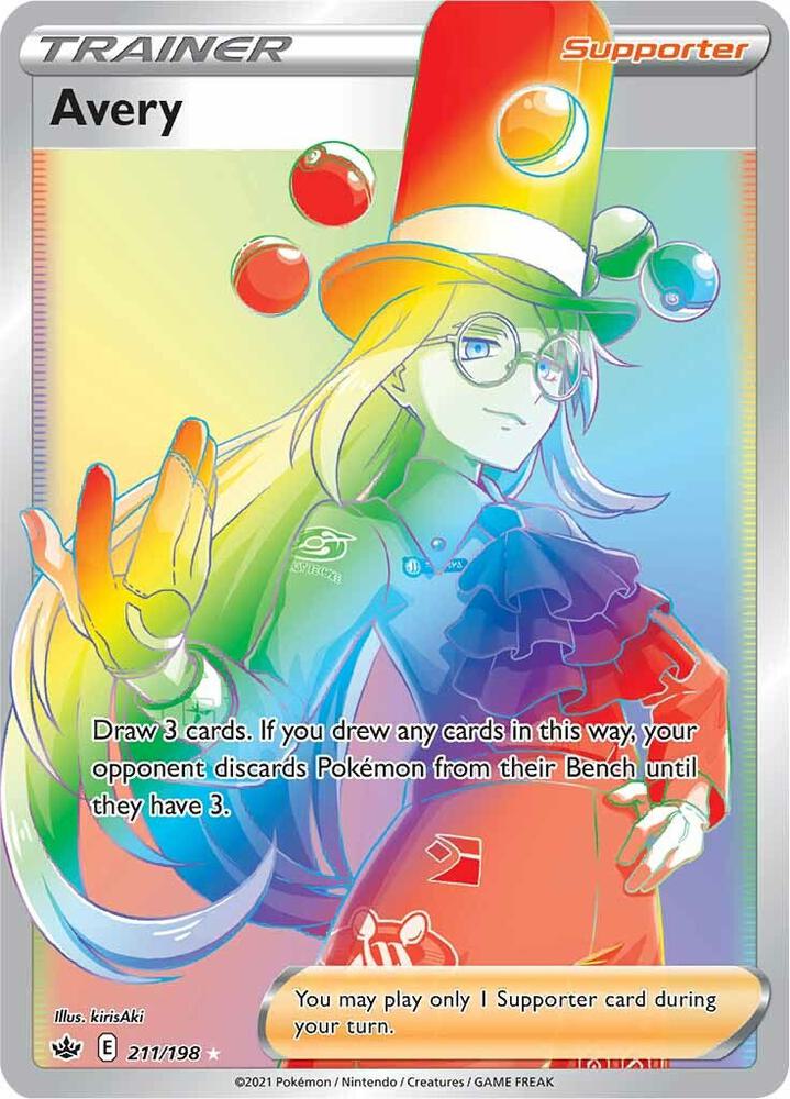 Avery Secret 211/198 (SWSH06: Chilling Reign)  - Holofoil | Good Games Adelaide SA