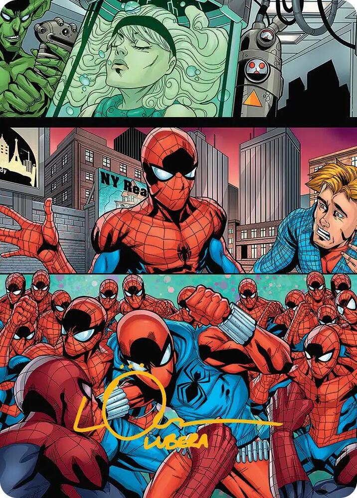 The Clone Saga Art Card Gold Stamped Signature 42 (Art Series: Marvel's Spider-Man)  | Good Games Adelaide SA