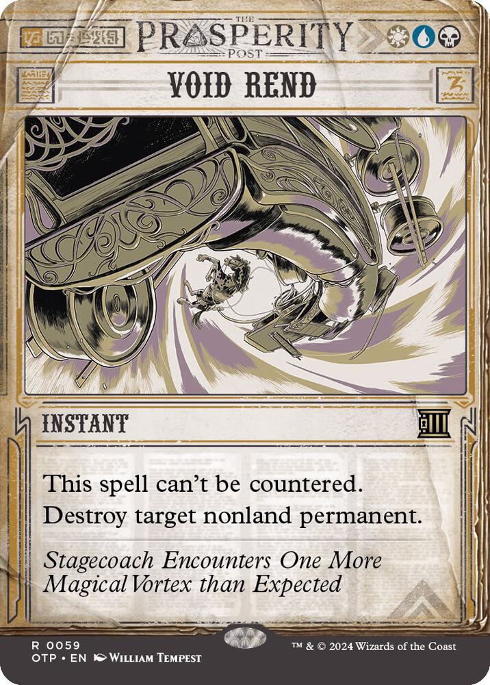 Void Rend 59 (Outlaws of Thunder Junction: Breaking News)  - Foil | Good Games Adelaide SA