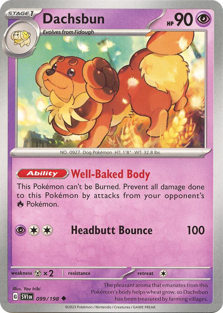 Dachsbun 099/198 (SV01: Scarlet & Violet Base Set)  | Good Games Adelaide SA