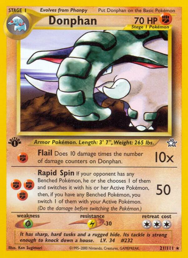 Donphan 021/111 (Neo Genesis)  - 1st Edition | Good Games Adelaide SA