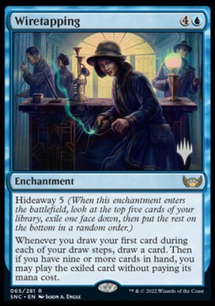 Wiretapping (Promo Pack) [Streets of New Capenna Promos] | Good Games Adelaide SA
