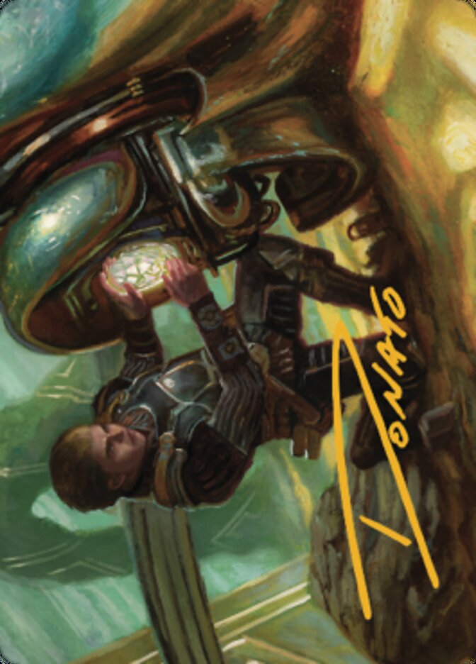 Urza, Powerstone Prodigy Art Card (Gold-Stamped Signature) [The Brothers' War Art Series] | Good Games Adelaide SA