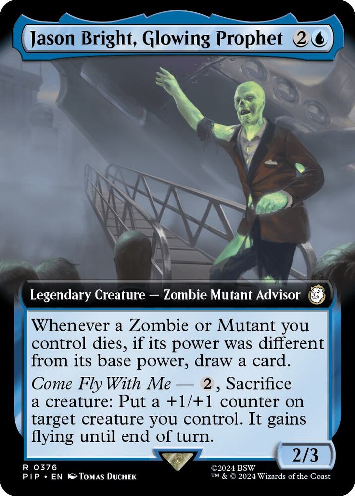 Jason Bright Glowing Prophet Extended Art 376 (Universes Beyond: Fallout)  | Good Games Adelaide SA