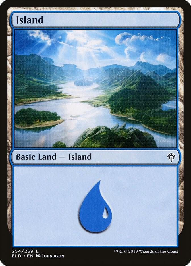 Island 254 (Throne of Eldraine)  - Foil | Good Games Adelaide SA